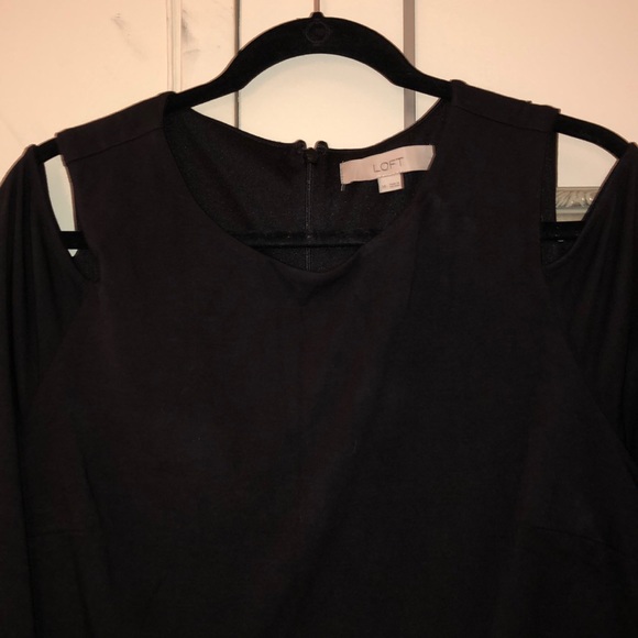 Ann Taylor LOFT Cold Shoulder Dress Size 14 - Picture 3 of 6
